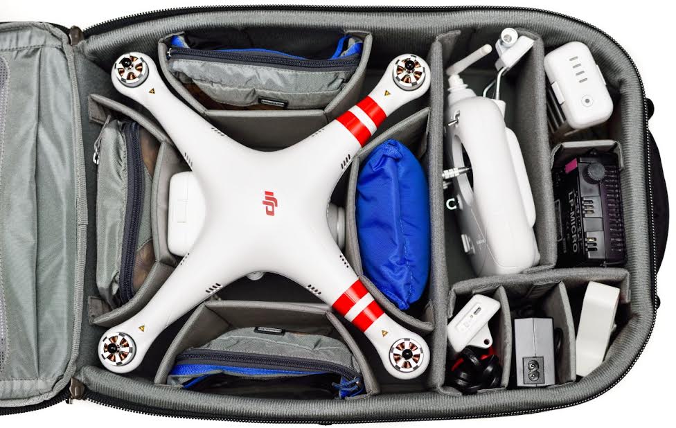 Think Tank Photo Airport Accelerator Phantom 2 Quadcopter Backpack Kit Is For Carrying a Drone