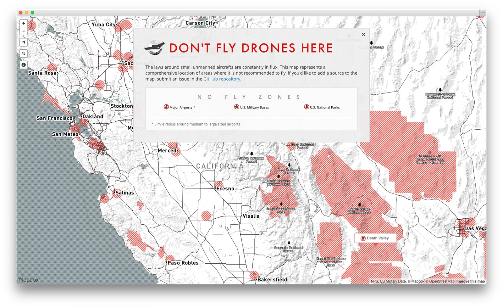 This Map Shows Where You’re Not Allowed to Fly Drones in the US