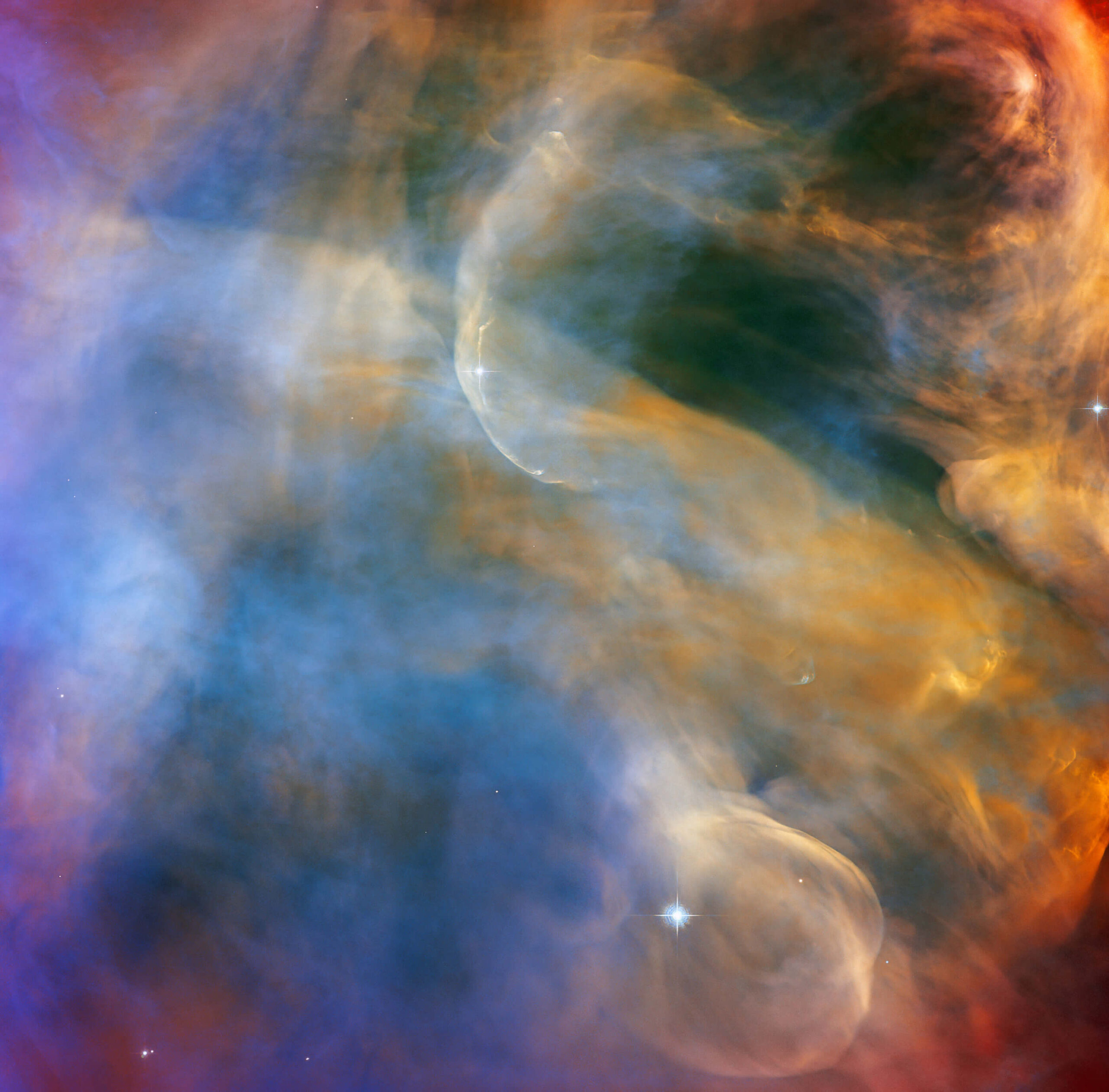 Hubble’s latest: colorful cloudscapes of the Orion Nebula