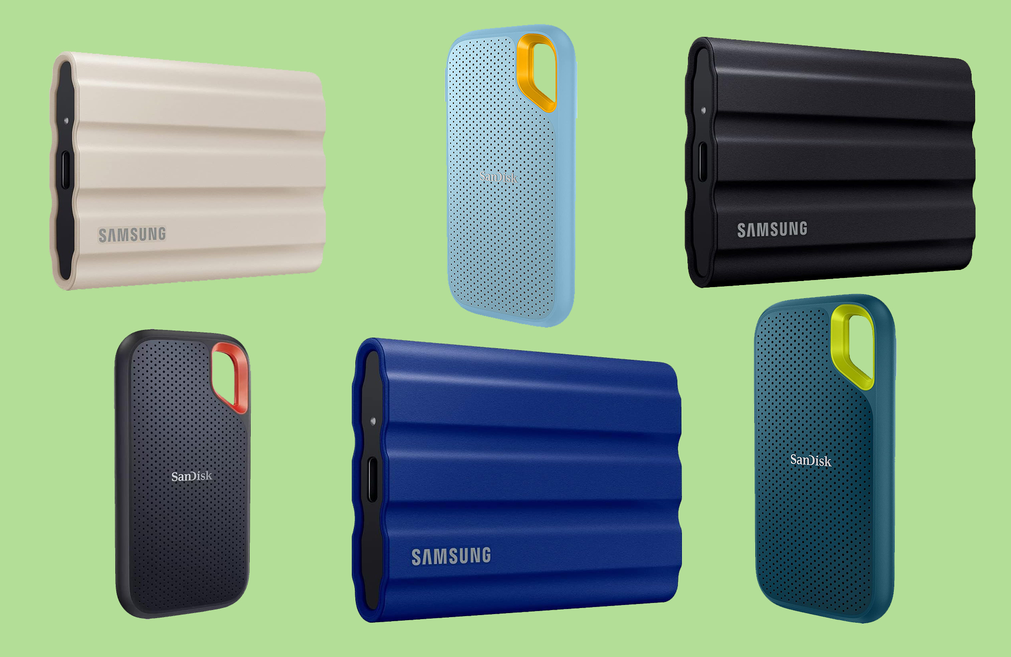 Save up to 40 percent on SanDisk and Samsung portable SSDs