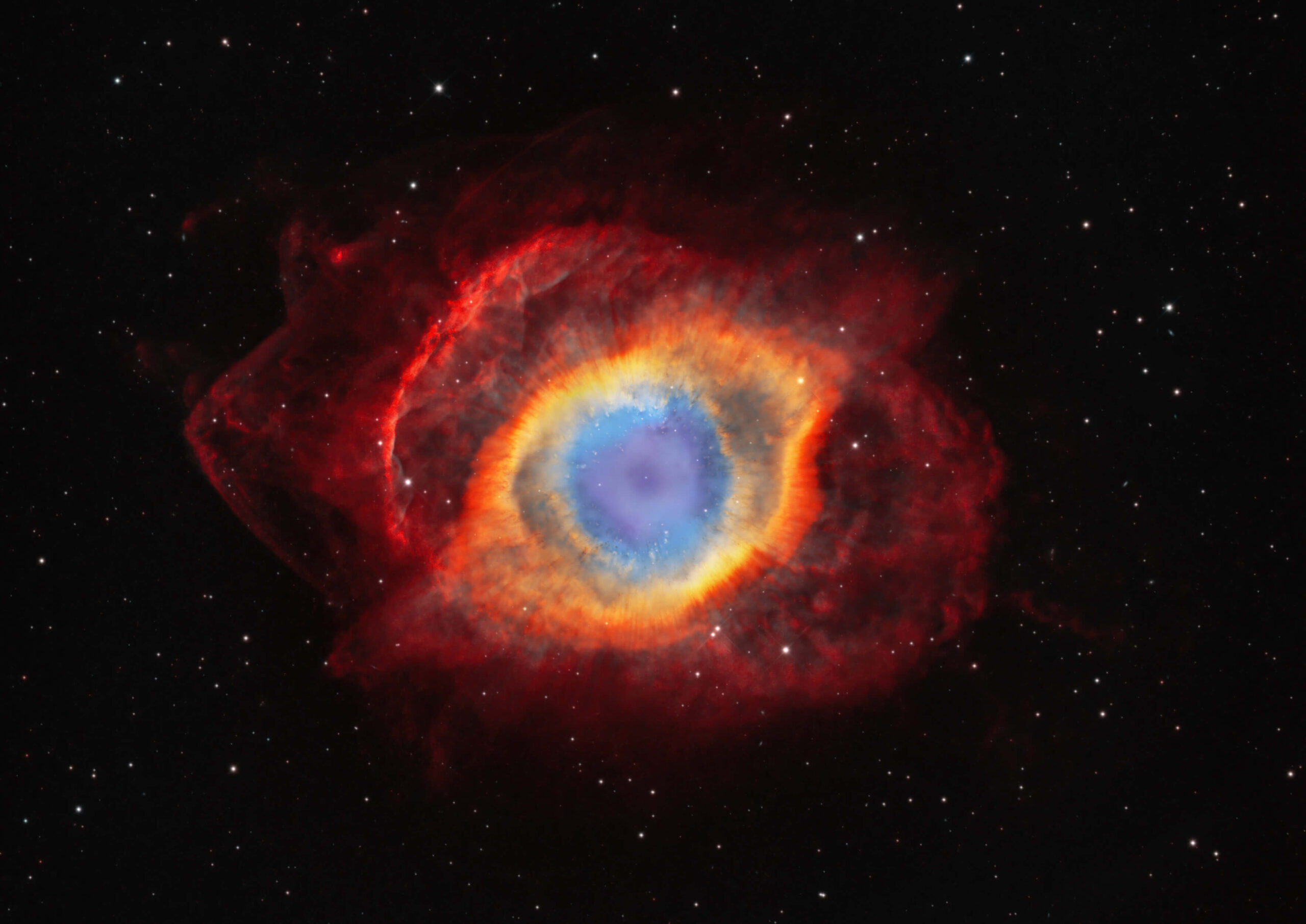 Helix Nebula or NGC 7293 eye of godChilescope, RÃ­o Hurtado, Coquimbo Region, Chile,