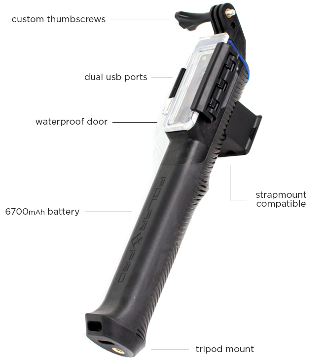 PolarPro’s PowerGrip H20 Is Built For Serious Action Cameras